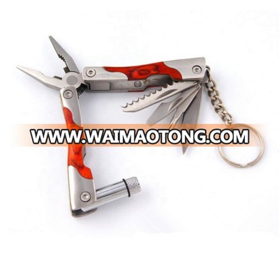 Wood handle multi purpose tool plier outdoor camping