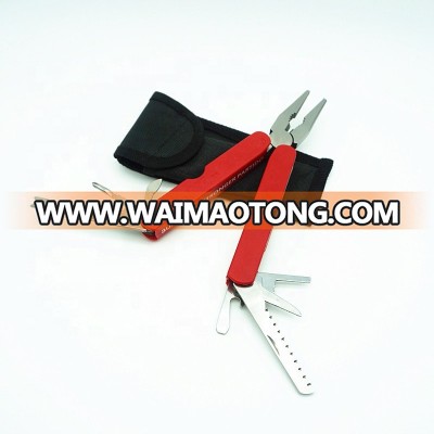 Outdoor plastic handle multi-function tool plier with pouch